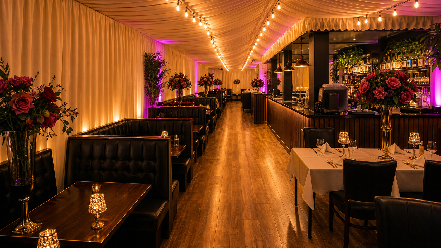 The real Maya's Bistro dining room